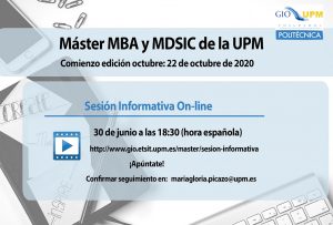 Sesión informativa MBA y MDSIC de la UPM